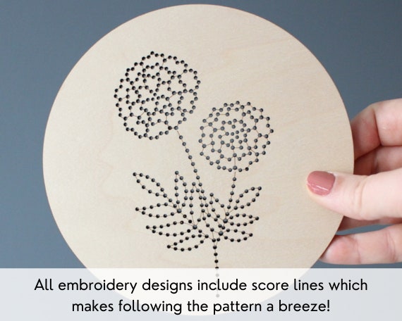 CLEMENTINE + Oh My Darling Embroidery Pattern for Laser Cutting