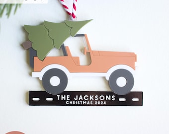 Off-Roader Christmas Tree Ornament SVG: Personalized Laser Cut File