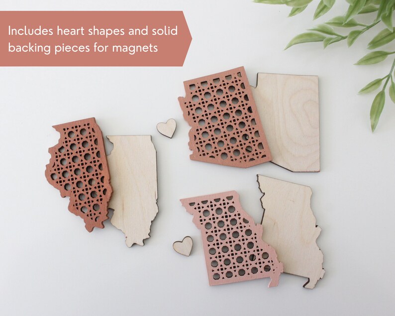 SVG Rattan Cane Locations USA States Australia Canada Laser Etsy