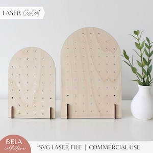 Arch Earring Display Stand SVG: Laser Cut File for Glowforge (Digital Download)
