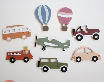 Vintage Vehicle SVG Set: Acrylic Laser Cut Files, Baby Decor