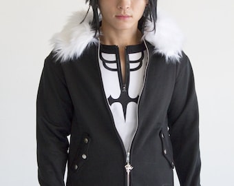 Squall Leonhart Final Fantasy VIII FFVIII Kingdom Hearts Cosplay Costume Hoodie Jacket