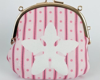 Chirithy Coin Pouch Purse Kingdom Hearts Cosplay Pink White Canvas Star Flower KH Dream Eater Costume Accessory Khux KH3