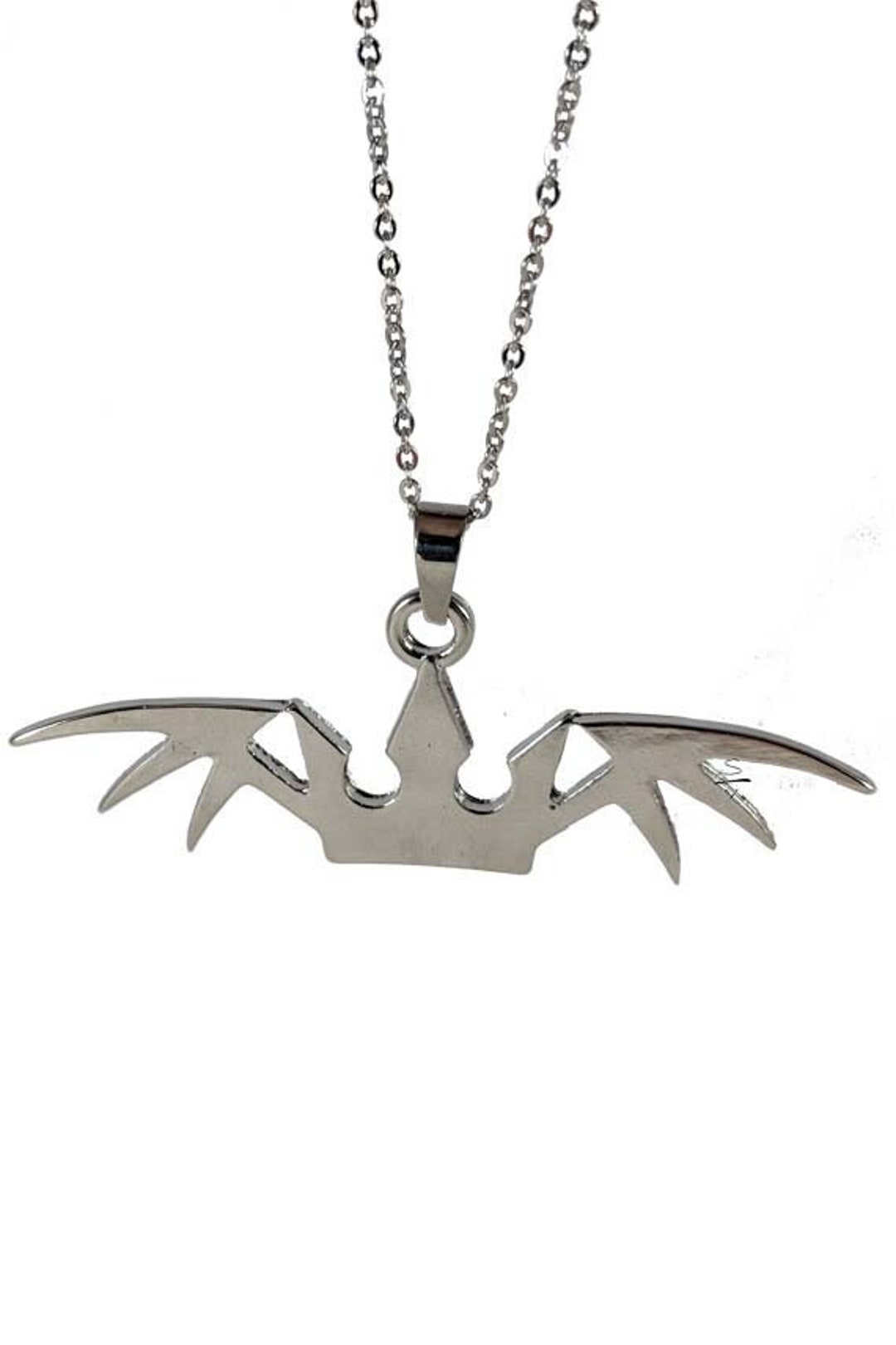 Kingdom Hearts Halloween Town Winged Crown Sora Pendant Necklace
