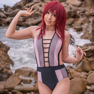 Kingdom Hearts Kairi Swim Suit Bathing Suit Cosplay Costume Casual Beach Summer Wear Womens Girls Female Swimwear Outfit Swimwear KH3