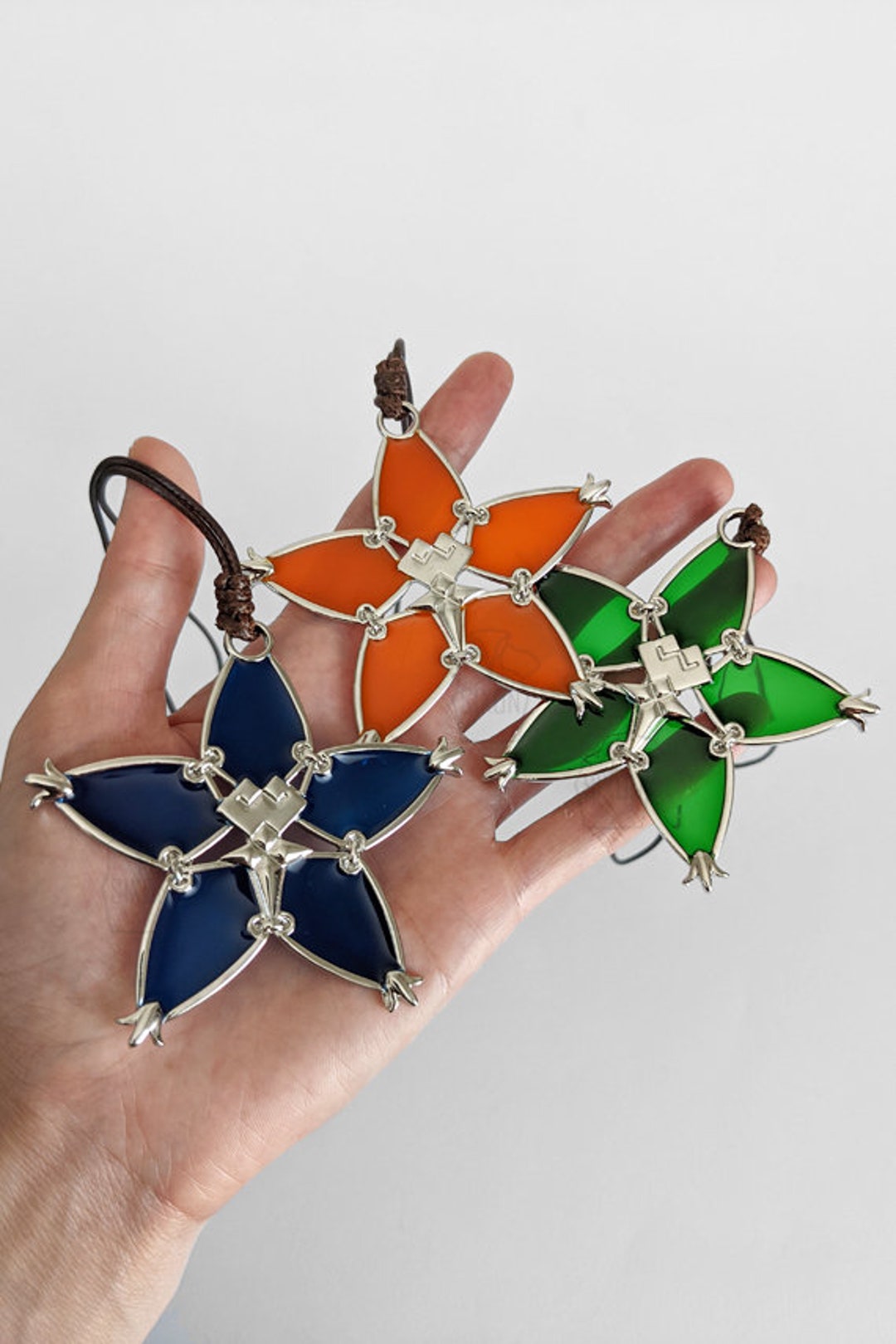 Kingdom Hearts Wayfinder Aqua Ventus Terra Transparent Star Charm Blue