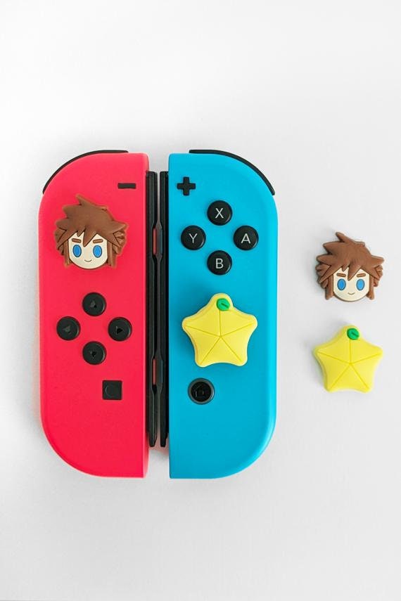 Kingdom Hearts Nintendo Switch Thumb Grips Caps With Sora Paopu