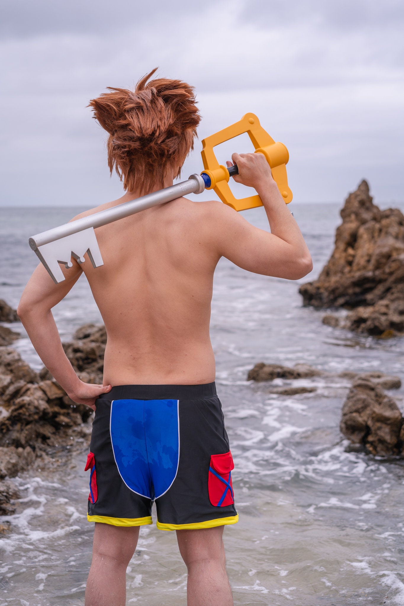 Kingdom Hearts Sora Swim Trunks Shorts Bathing Suit Cosplay, 59% OFF