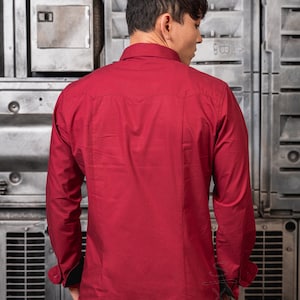 Devil May Cry Dante Red Dress Shirt Casual Cosplay Gamer Fashion Jacket Coat Mens Devil Hunter Daily Everyday Wear image 7