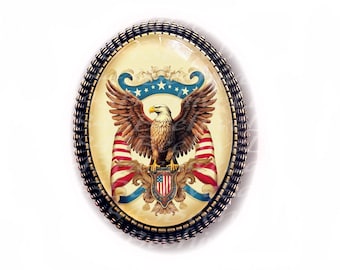 250th Anniversary Patriotic Eagle Brooch — Americana Bald Eagle Pin — 1776–2026 Semiquincentennial Jewelry