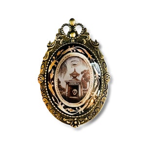 Mourning Brooch Reproduction, Victorian and Edwardian Inspired Memento Mori Brooch, Two Setting To Choose From