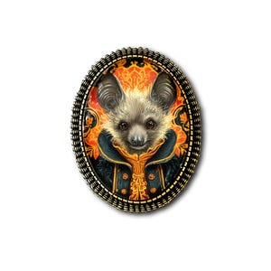 Bat Brooch, Vampire Bat Brooch, Whimsical Bat Pin, Halloween Brooch, Halloween Pin, Cute Halloween Jewelry, Halloween Gift,  Vampire Pin
