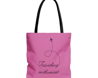 Travel Bag, Travel Bag for Women, Traveler Lover Gift, Travel the World, Flight Attendant Gift, Travel Agent Gift, Travel Tote Bag
