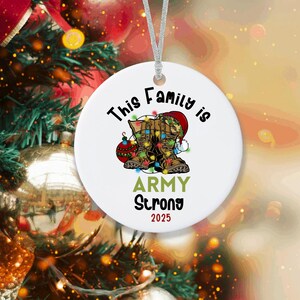Army Family Christmas Ornament