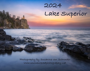 Wall Calendar 2024, Lake Superior Photos, Nature Photography, Brilliant Colors, Stunning Landscapes, Christmas Gift, Wall Art, New Year