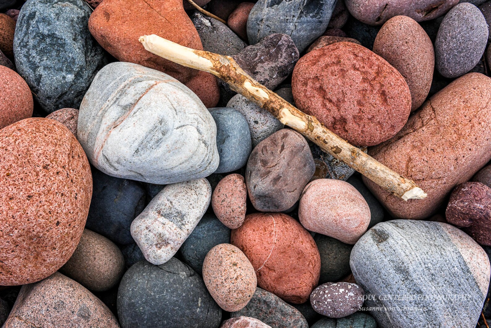 Heaping Rocks Photography Lake Superior Rocks, Zen Nature Photo, Still Life, Beach, Red Gray ...