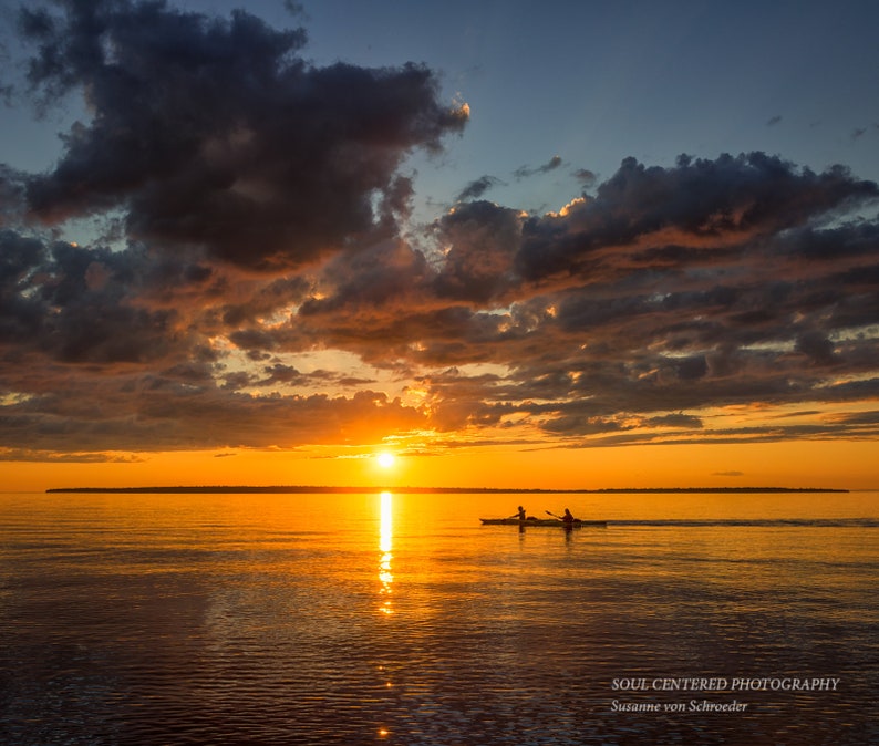 Nature Photography Lake Superior Wall Art Kayak Panorama Etsy