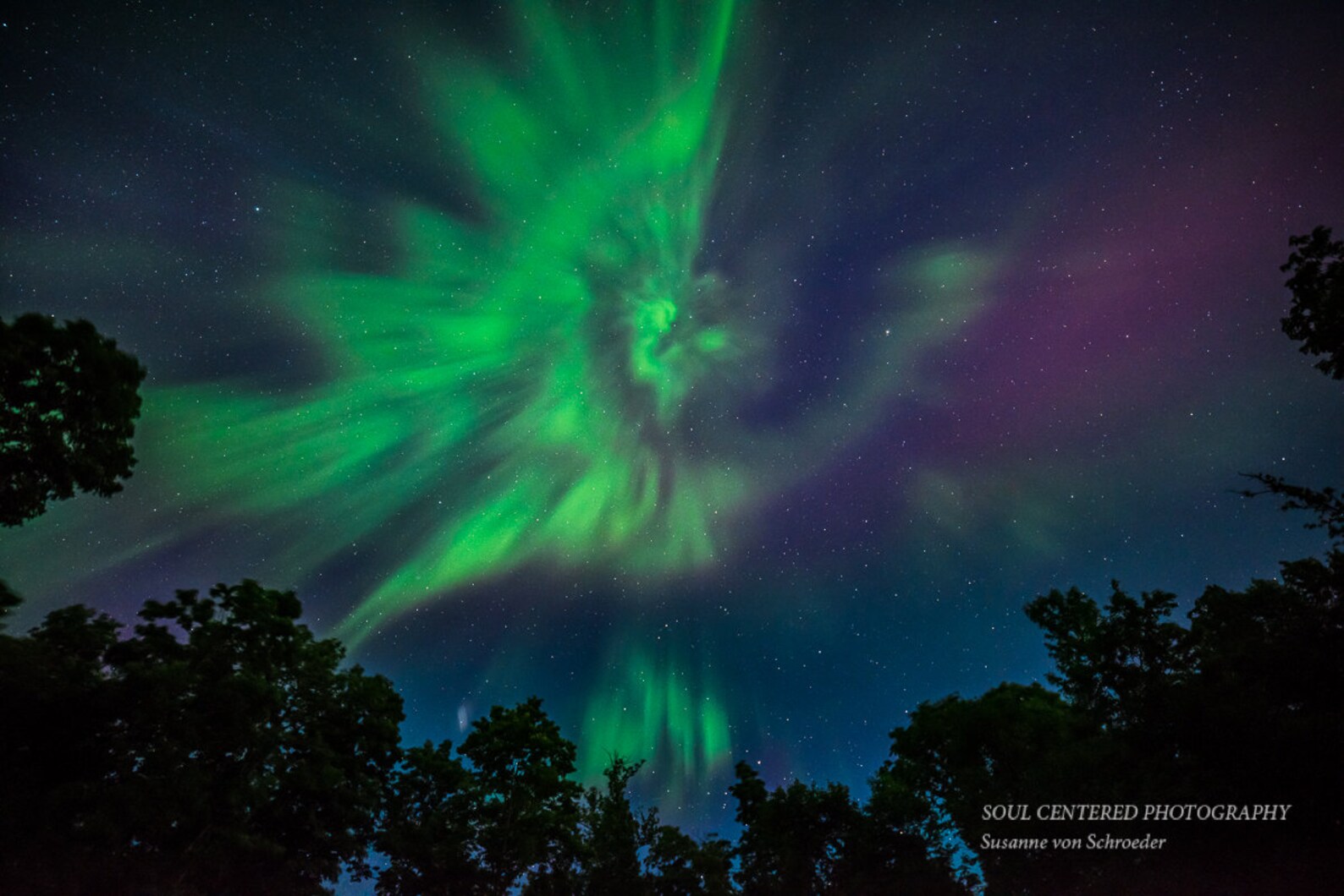 Northern Lights Photo Metal Print Night Photography Aurora Etsy