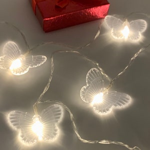 Butterfly String Lights: 5ft Fairy Light Garland, Party Decor