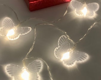 Butterfly String Lights: 5ft Fairy Light Garland, Party Decor