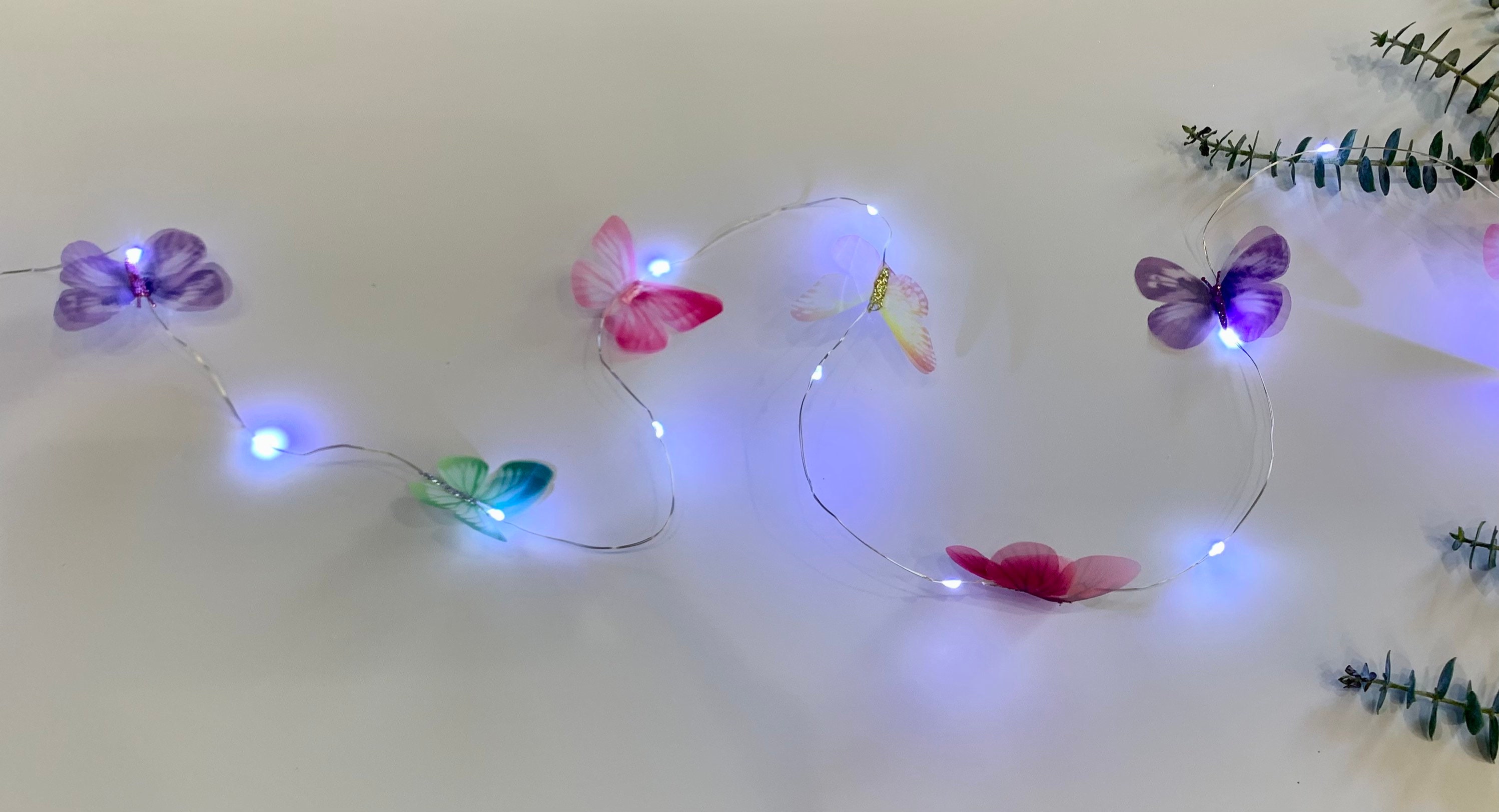 Ruddy Bluten Rhythmus lichterkette schmetterling strom klein linear frisch