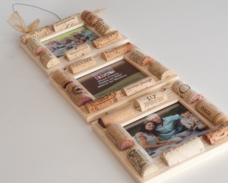 Wine Cork Frame Crafts Three Tier Set