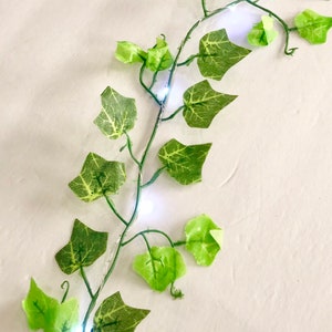 Ivy Fairy Lights 7 foot LED String Lights Garland Wedding Decorations Battery Operated Indoor Bedroom Weddings Decoration