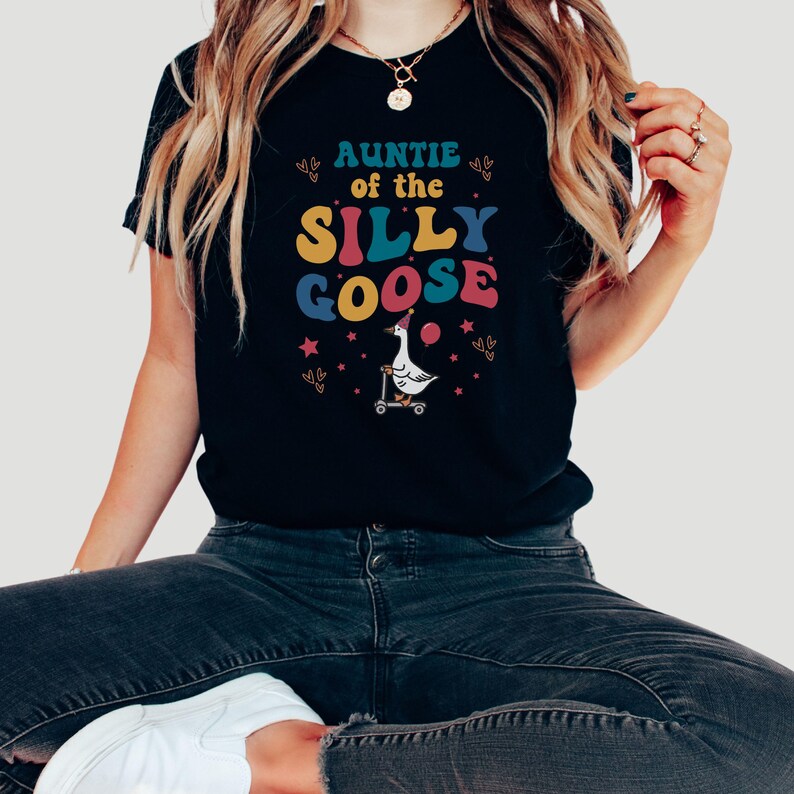 Custom Family Matching Silly Birthday Goose Shirts, One Year Old Birthday Goose Shirt, Personalized Funny First Birthday Silly Goose T-Shirt bild 5