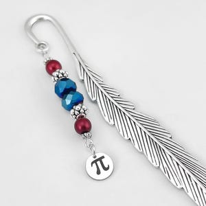 Pi Symbol Bookmark: Beaded Math Teacher Appreciation Gift