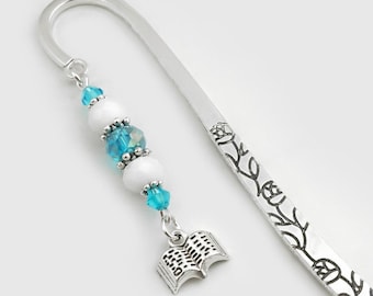 Open Book Bookmark: Beaded Gifts for Teachers, Librarians, Book Lovers