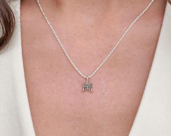 Tiny Butterfly Necklace for Girls - 925 Sterling Silver Charm Jewelry - Butterfly Gifts