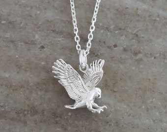 Collier aigle - cadeau aigle scout - bijoux en argent sterling 925 - collier oiseau/faucon amérindien - fan des Eagles de Philadelphie