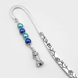 Lighthouse Bookmark - Tibetan Silver Bookmark - Unique Bookmarks - Encouragement Gifts - Light House Charm Bookmark