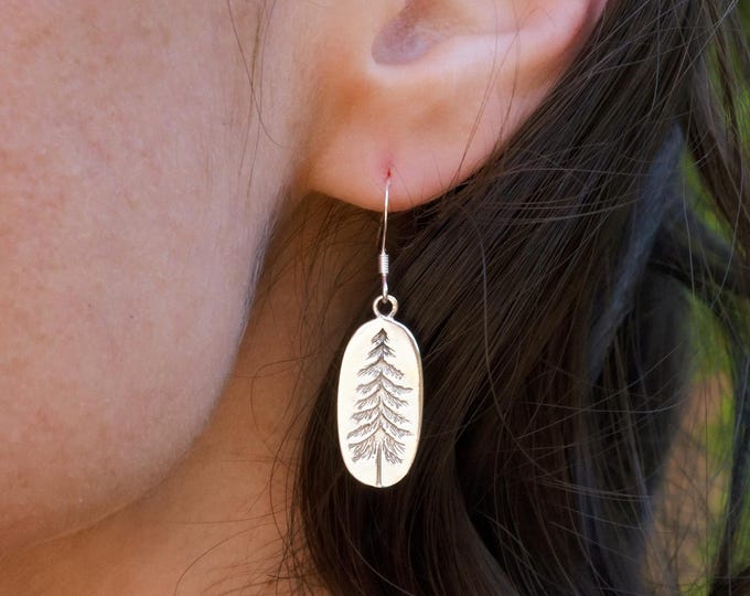 Featured listing image: Tree Earrings: 925 Sterling Silver Jewelry, Nature Drop Earrings