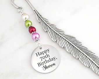 Custom Birthday Bookmark - Tibetan Silver Bookmark - Unique Bookmarks - Personalized Stationary - Birthday Gifts for Women and Men Who Read