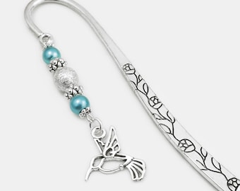 Hummingbird Bookmark: Unique Beaded Bird Charm Gifts