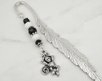 Monkey Bookmark for Reader Gifts for Monkey Lovers Tibetan Silver Charm Bookmark for Teacher Gifts Monkey Charm Book Marker Monkey Gifts