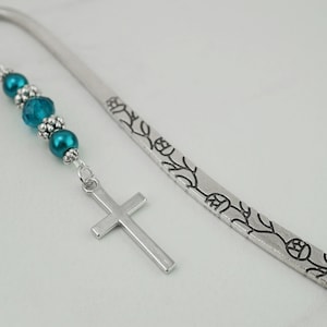 Cross Bookmark - Teacher Gifts - Unique Beaded Bookmark - Religious Gifts - Pastor Gifts - Christian Bookmark