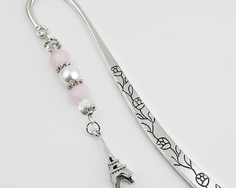 Eiffel Tower Bookmark - Tibetan Silver Bookmark Stationary - Paris Gifts for French Teacher Gifts - Eiffel Tower Gifts for Travelers