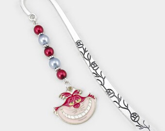 Cheshire Cat Bookmark - Beaded Alice in Wonderland Gifts