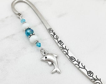 Dolphin Bookmark - Tibetan Silver Bookmark Stationary - Dolphin Gift Ideas - Teacher Gift Ideas