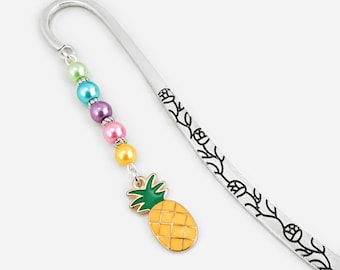 Pineapple Bookmark: Fruit Charm Beaded Book Marker
