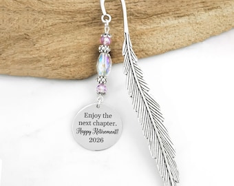 Custom Retirement Bookmark - Laser Engraved Bookmark - Unique Bookmarks - Personalized Stationary - Retirement Gifts for Men or Women