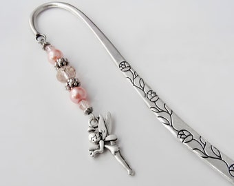 Tinkerbell Bookmark - Pixie Charm - Unique Bookmarks - Peter Pan Gift Ideas - Tibetan Silver Charm Bookmark - Tinkerbell Gifts