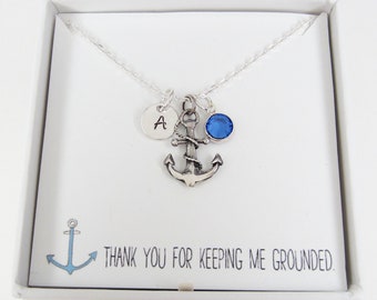 Ship Anchor Necklace Etsy