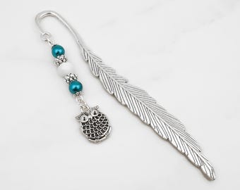 Owl Bookmark - Owl Gifts - Graduation Gifts for Owl Lover Gifts - Teacher Gifts for End of School Year Gift - Owl Charm Book Marker