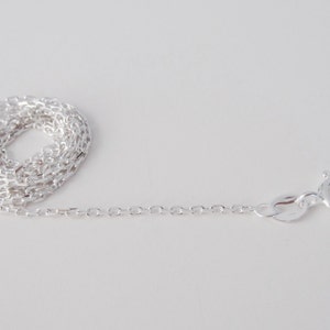 925 Sterling Silver Anchor Chain 1.1 mm 16, 18, 20, 22, 24 inches Finished Chain with Lobster Clasp image 4