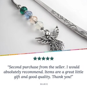 Angel Bookmark Silver Guardian Angel Charm Religious Spiritual Gifts ...