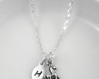 Personalized Horse Necklace - Horse Lover Gift - Horse Jewelry - 925 Sterling Silver Jewelry - Horse Necklace for Adults and Children