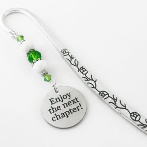 Custom Retirement Bookmark - Enjoy the Next Chapter - Laser Engraved Custom Quote Bookmark - Retirement Gifts for Women and Men